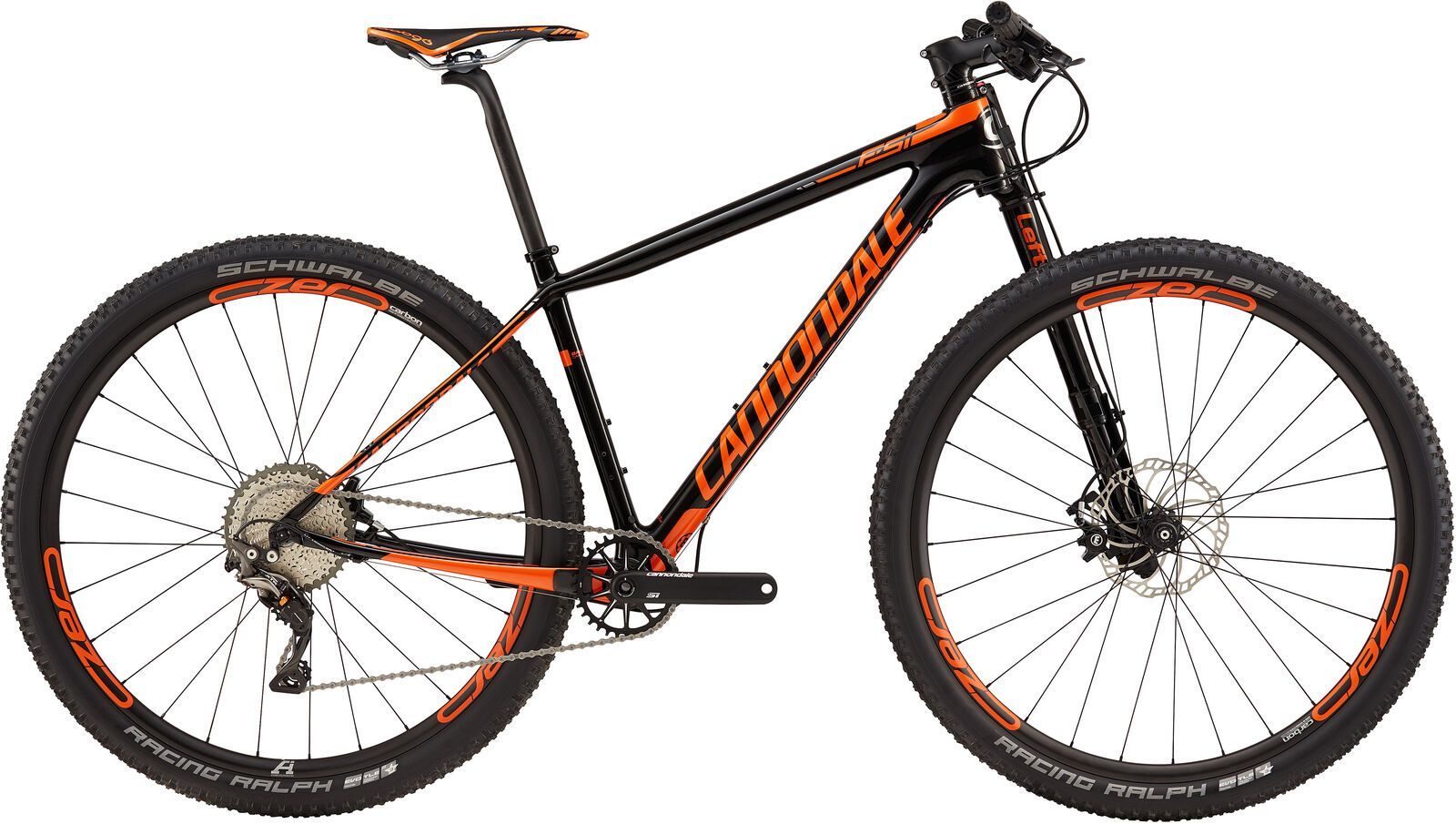 Cannondale F-SI Carbon 2 29, jet black w/ hazard orange and chrome, gloss - ORG - Bild 1