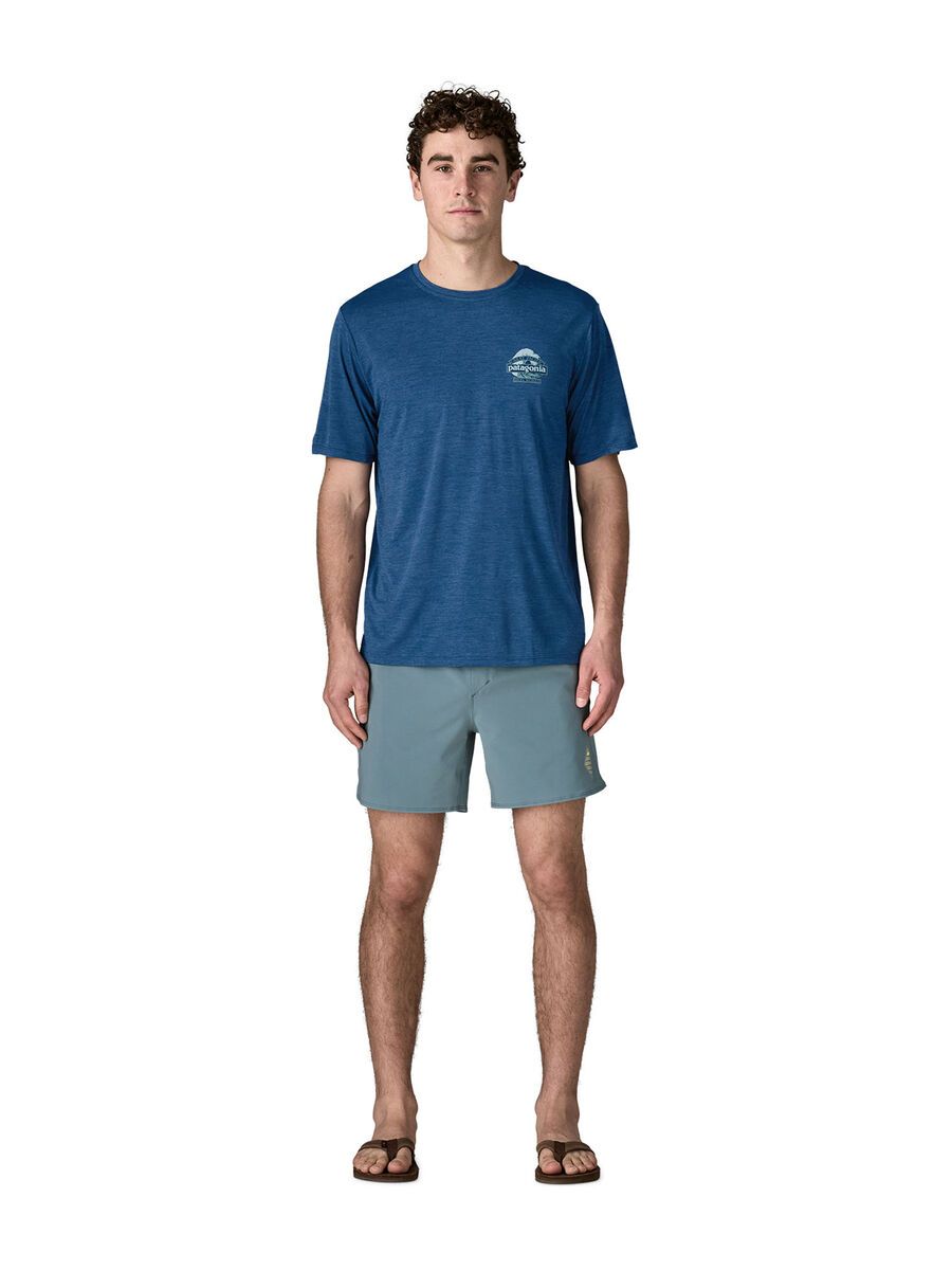 Patagonia Men's Cap Cool Daily Shirt - Great Waves, clement blue/light clement blue x-dye - Bild 5