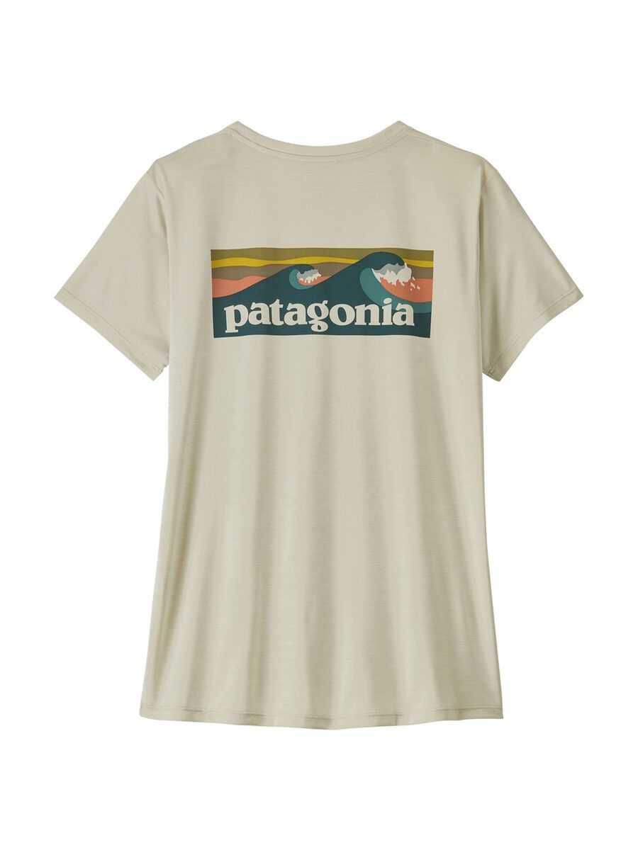 Patagonia Women's Capilene Cool Daily Shirt - Boardshort Logo, dyno white - Bild 2