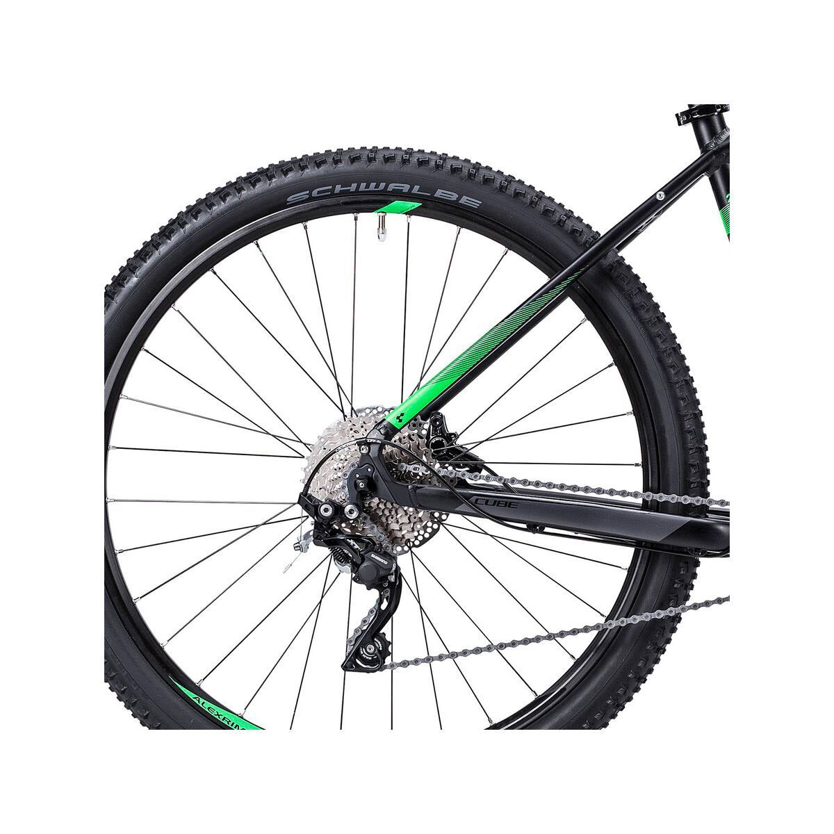 Cube Reaction Hybrid HPA Race 27.5, black/grey/neongreen - Bild 4