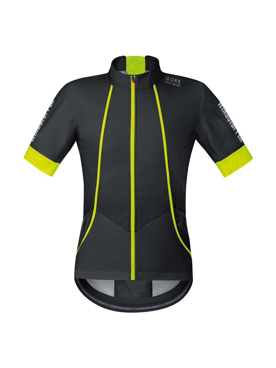 Gore Bike Wear Oxygen Windstopper Soft Shell Trikot, black/neon yellow - Bild 1