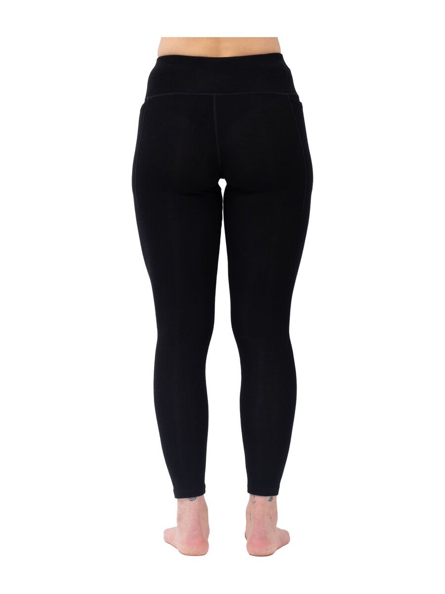 Eivy Pocket Merino Wool Rib Tights, black - Bild 3