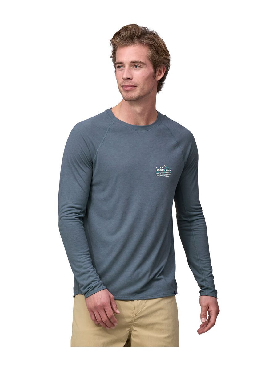 Patagonia Men's Long-Sleeved Capilene Cool Trail Graphic Shirt, unity fitz: utility blue - Bild 2
