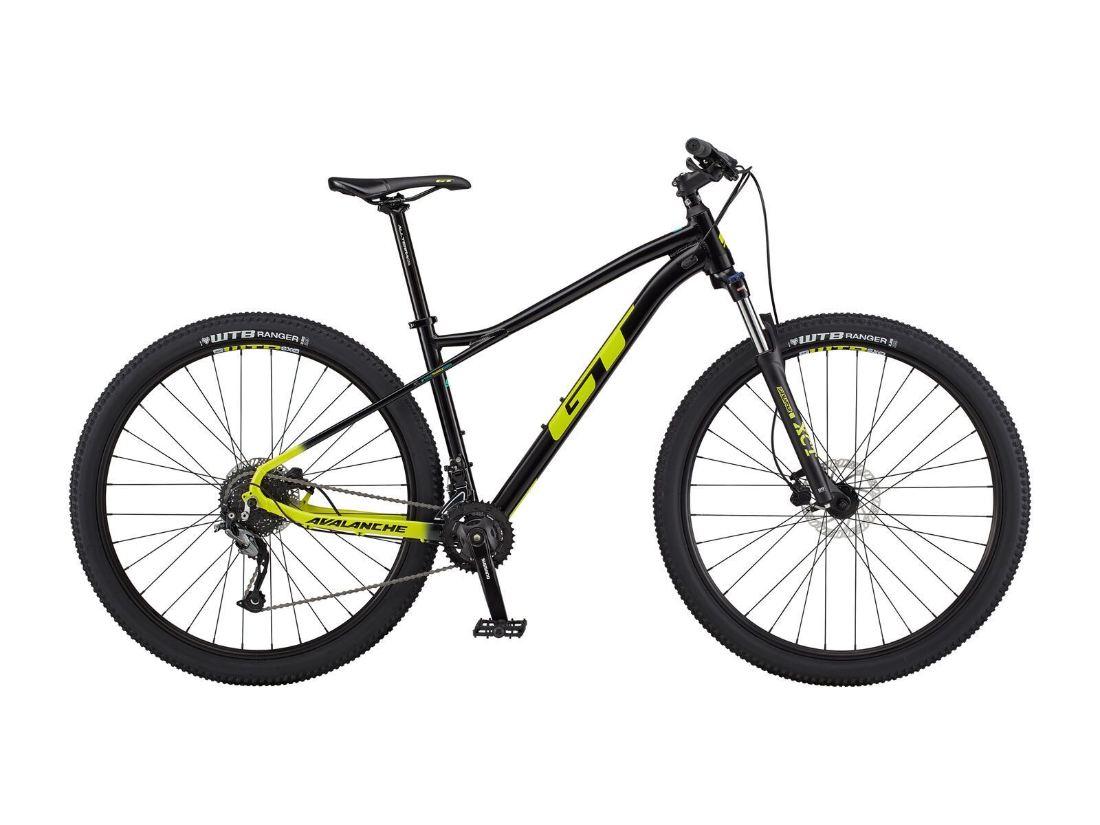 GT Avalanche Sport 27.5, satin black & chartreuse fade w/ black & orange - Bild 1