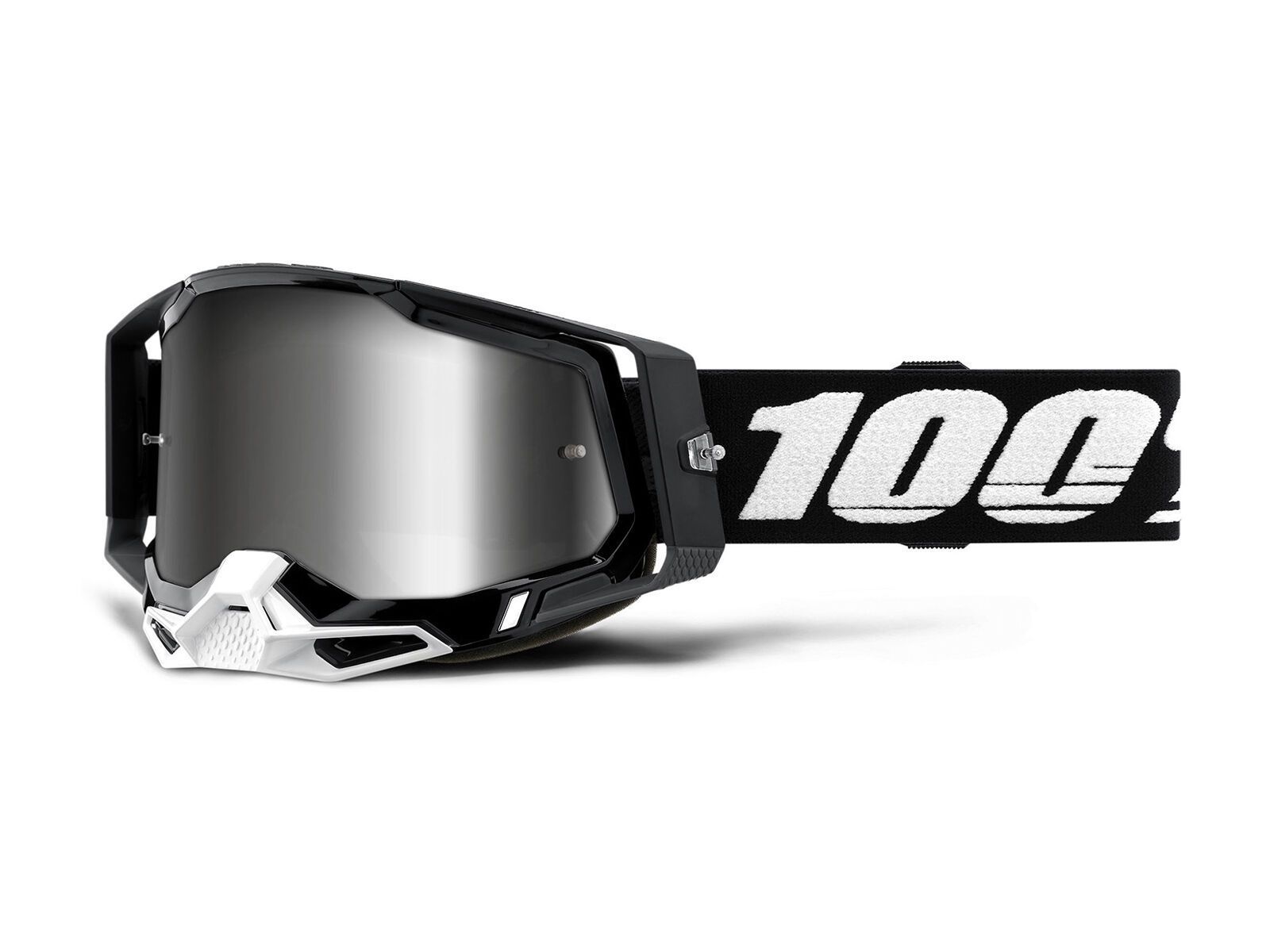 100% Racecraft 2 Goggle - Mirror Silver, black - Bild 1
