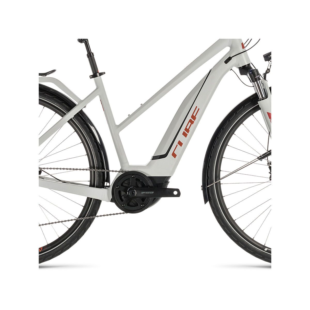 Cube Touring Hybrid 400 Trapeze, grey´n´orange - Bild 3