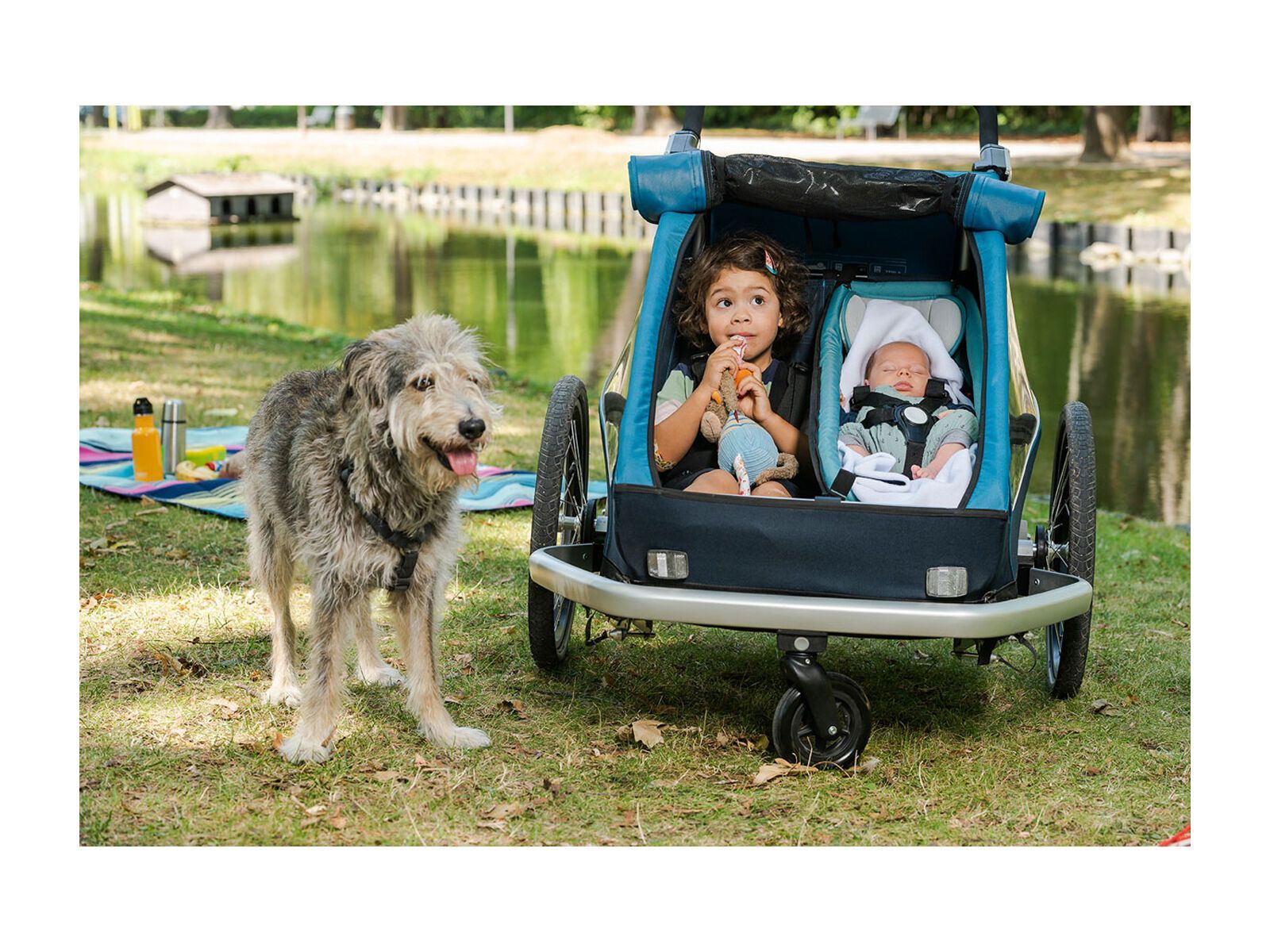 Croozer Kid Plus for 2, ocean blue - Bild 5