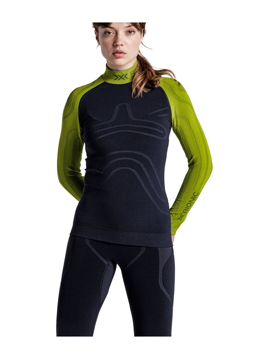 X-Bionic Heatloop Shirt LS Wmn, moss green/x black - Bild 14