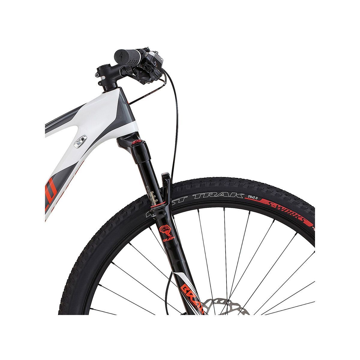 Specialized Epic FSR Elite Carbon 29 World Cup, gloss white/charcoal/moto orange - Bild 5