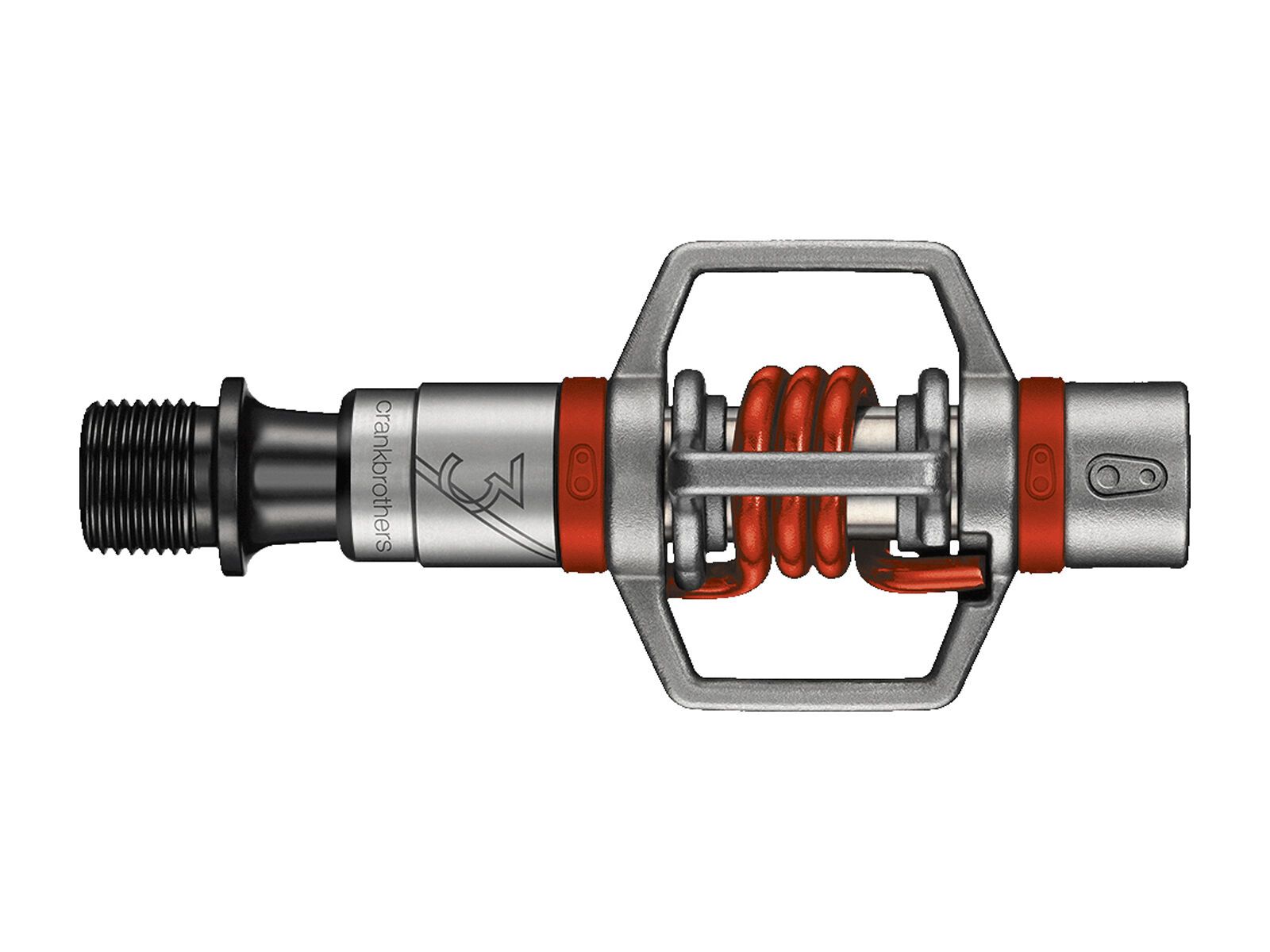 Crankbrothers Eggbeater 3, silber/rot - Bild 1