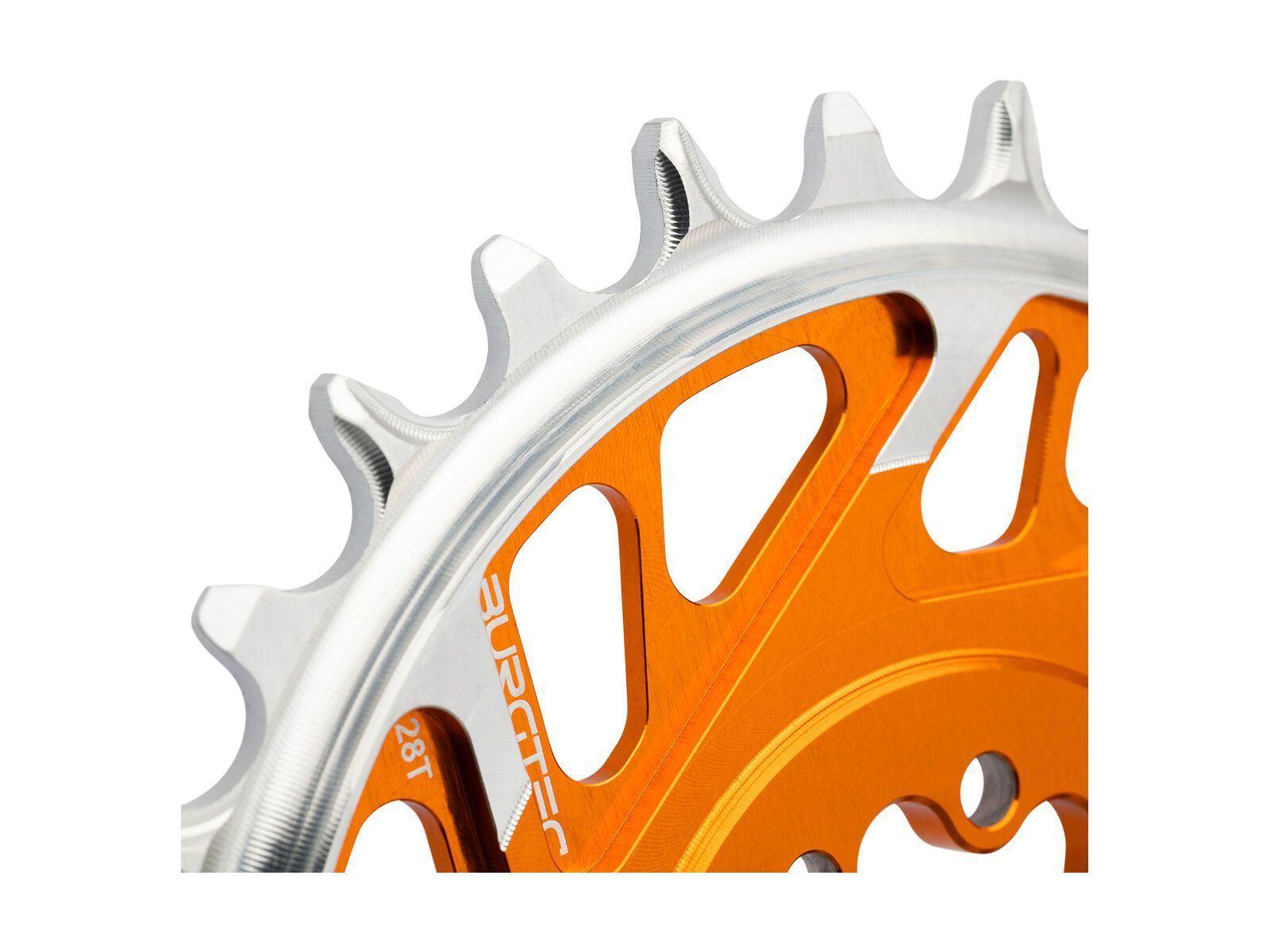 Burgtec 3 mm Offset Thick Thin Chainring SRAM 8-Bolt, iron bro orange - Bild 4
