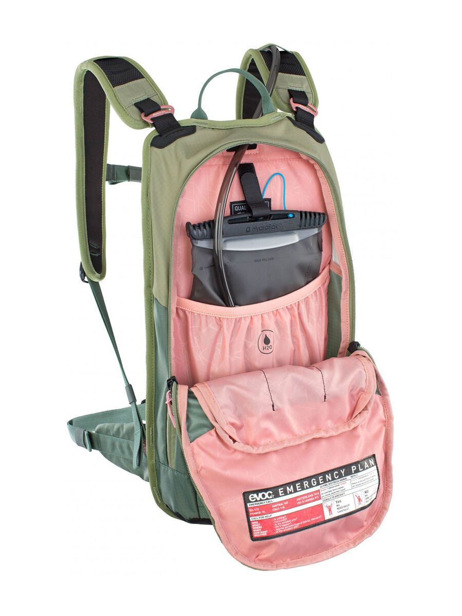 Evoc Stage 6 + Hydration Bladder 2, light olive - olive - Bild 4