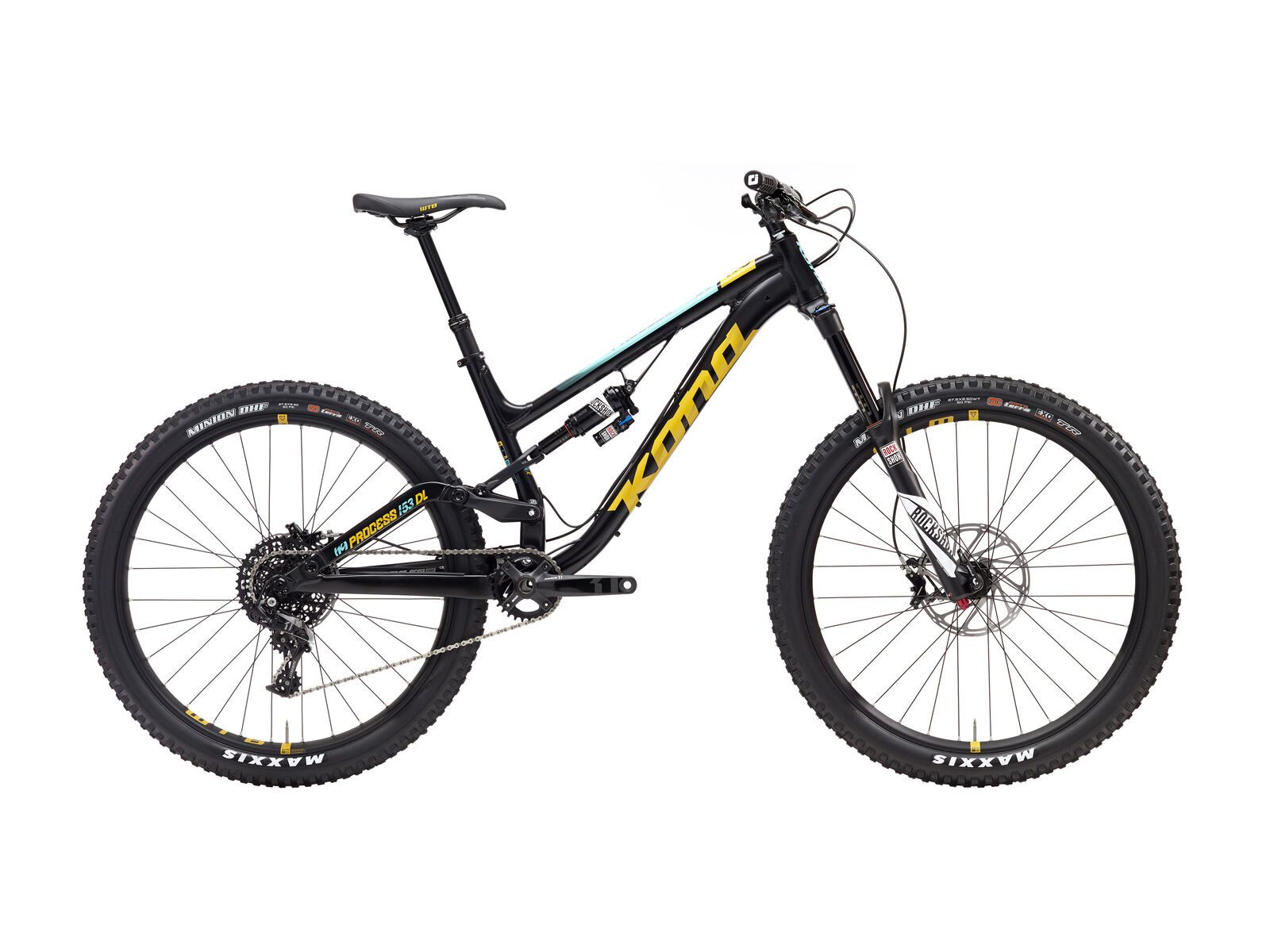 Kona Process 153 DL, matt black/yellow/green - Bild 1