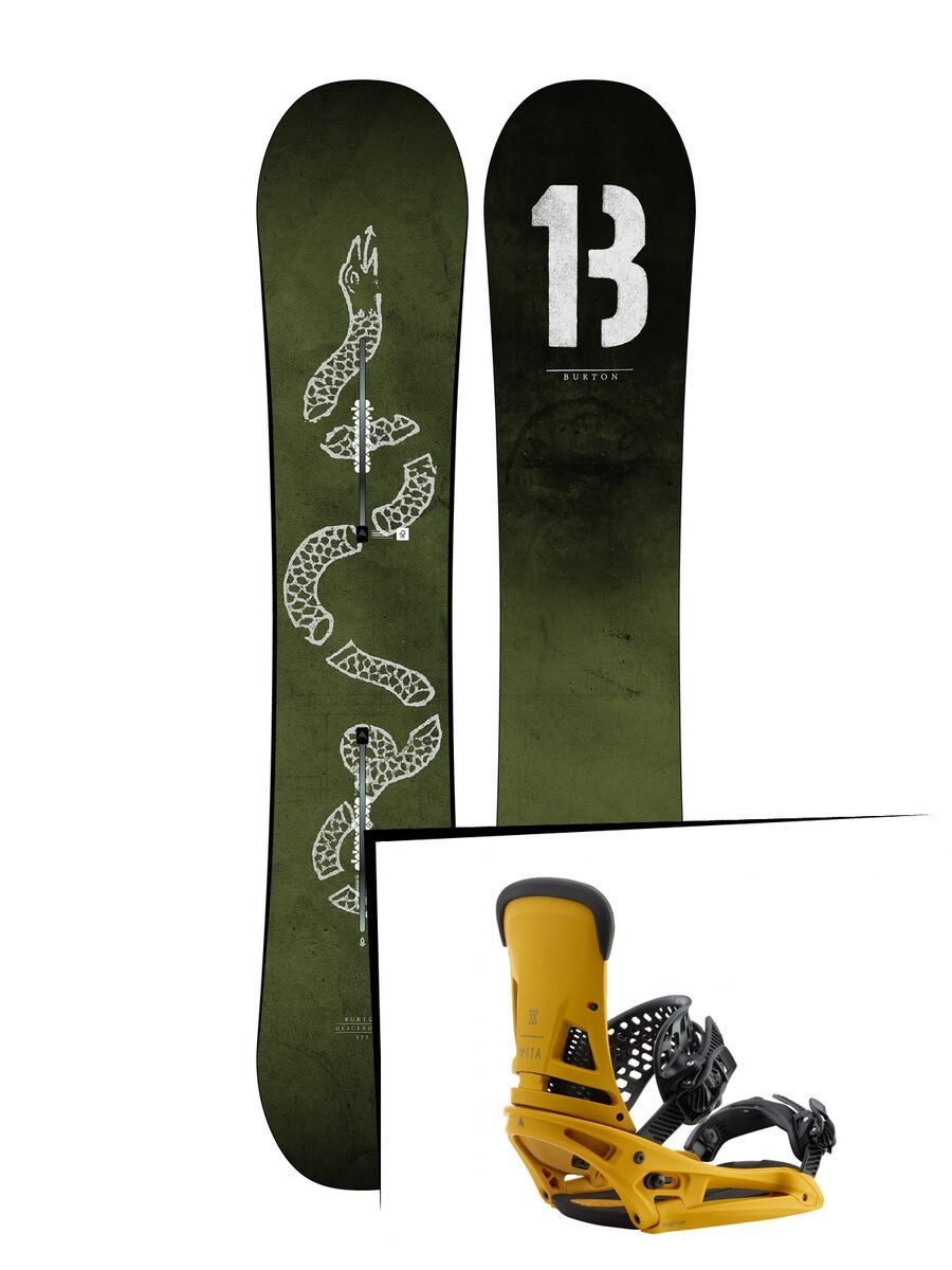 Set: Burton Descendant 2019 + Burton Malavita EST colonel mustard - Bild 1