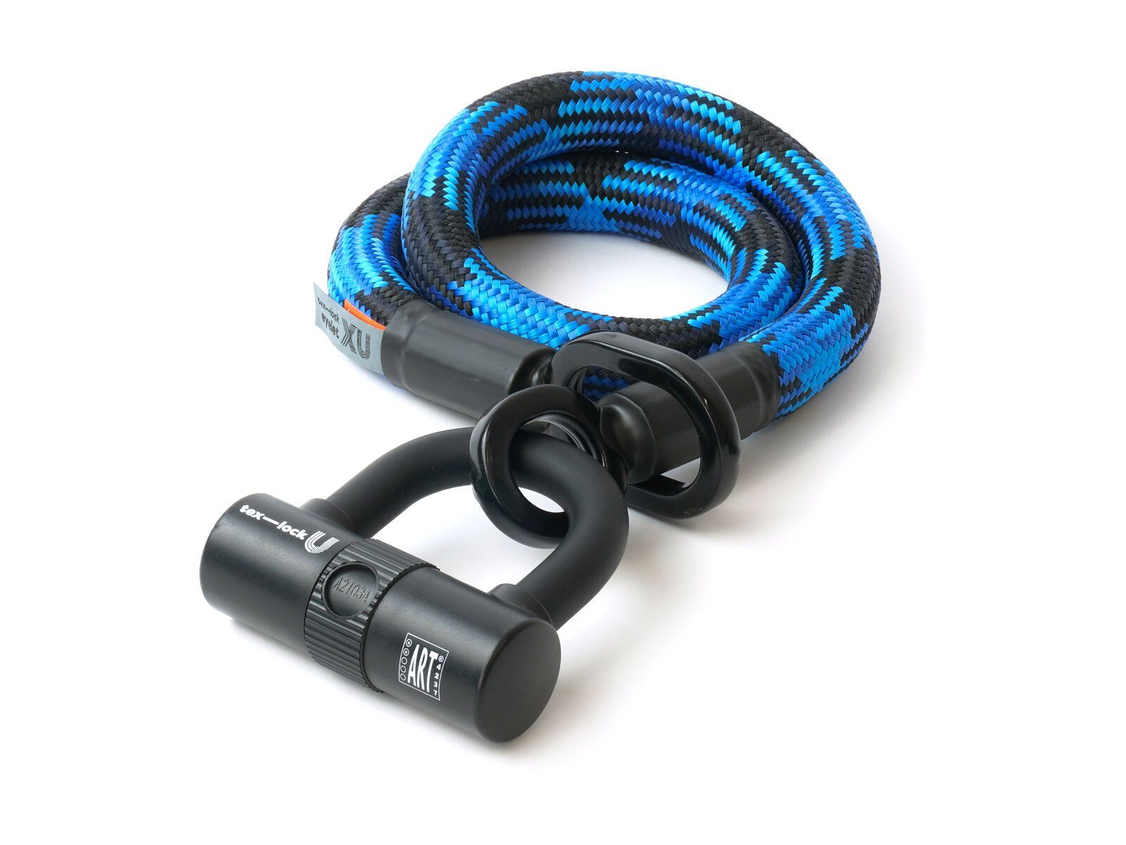 Tex-Lock Eyelet S 80 cm + U-Lock, morpho blue - Bild 1