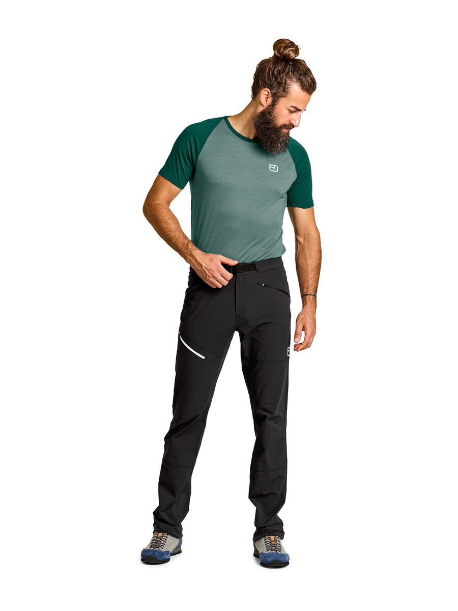 Ortovox Merino Shield Light Brenta Pants M, black raven - Bild 7