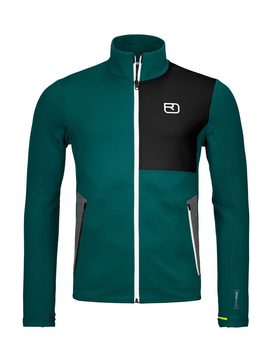 Ortovox Merino Fleece Jacket M, dark pacific - Bild 1