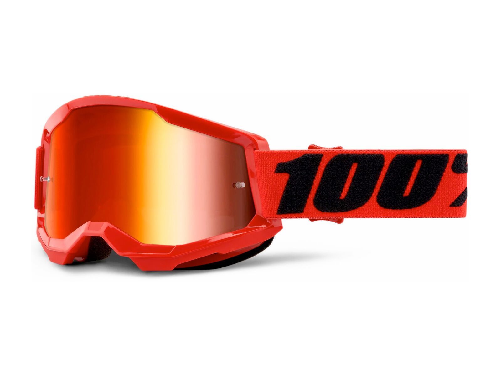 100% Strata 2 Goggle - Mirror Red, red - Bild 1