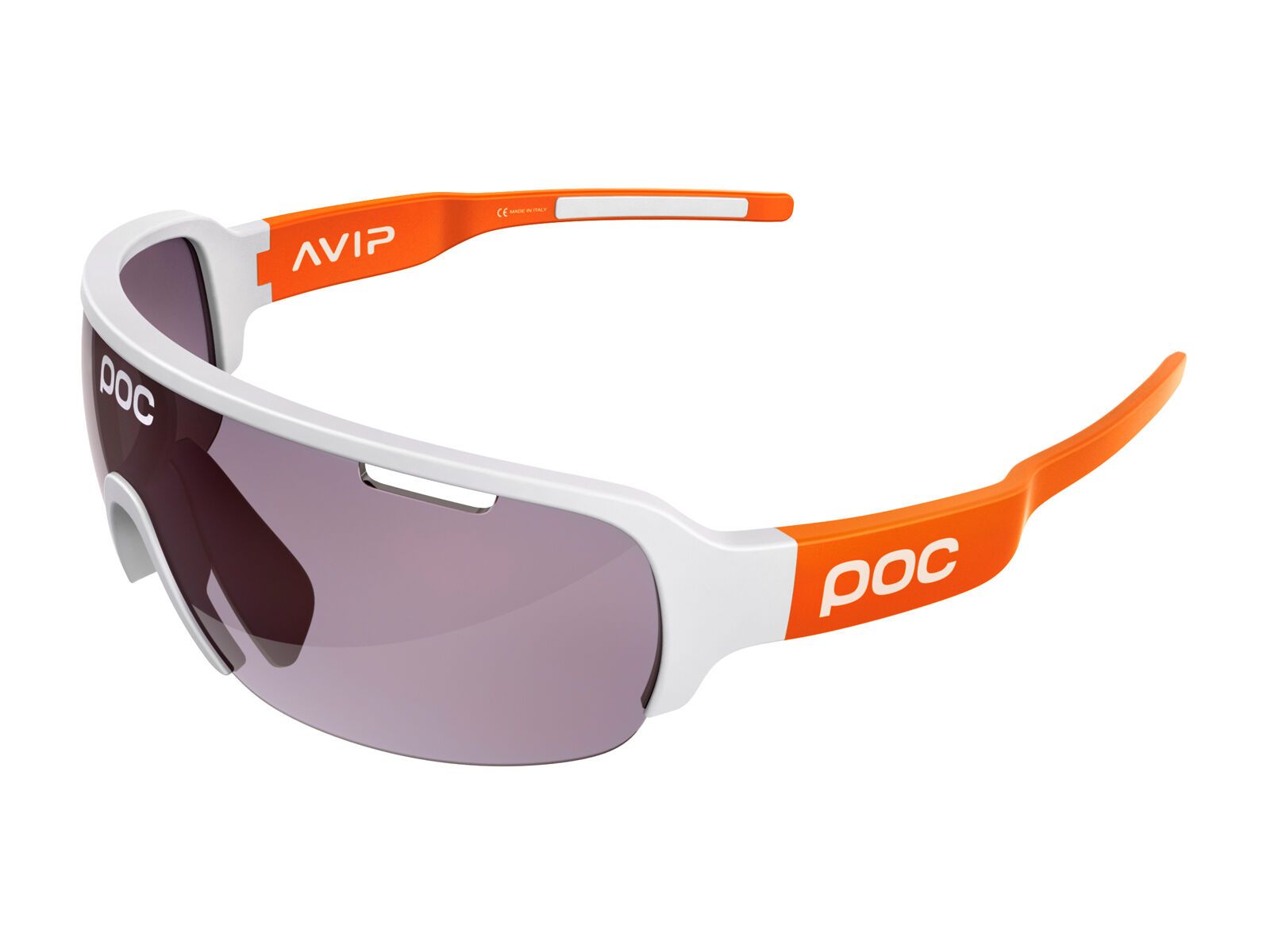 POC DO Half Blade AVIP, hydrogen white/zink orange/Lens: violet/light silver - Bild 1