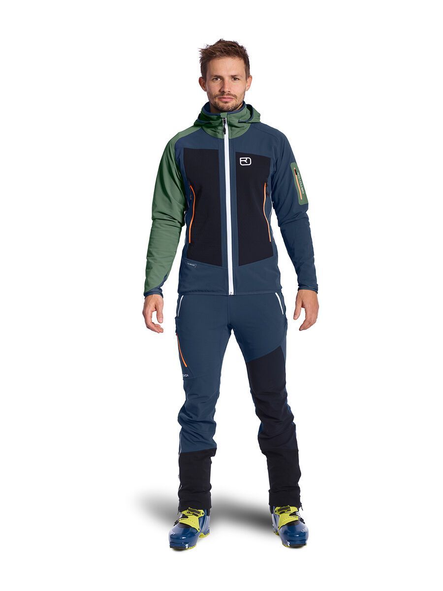 Ortovox Merino Naturtec Light Col Becchei Jacket M, blue lake - Bild 5