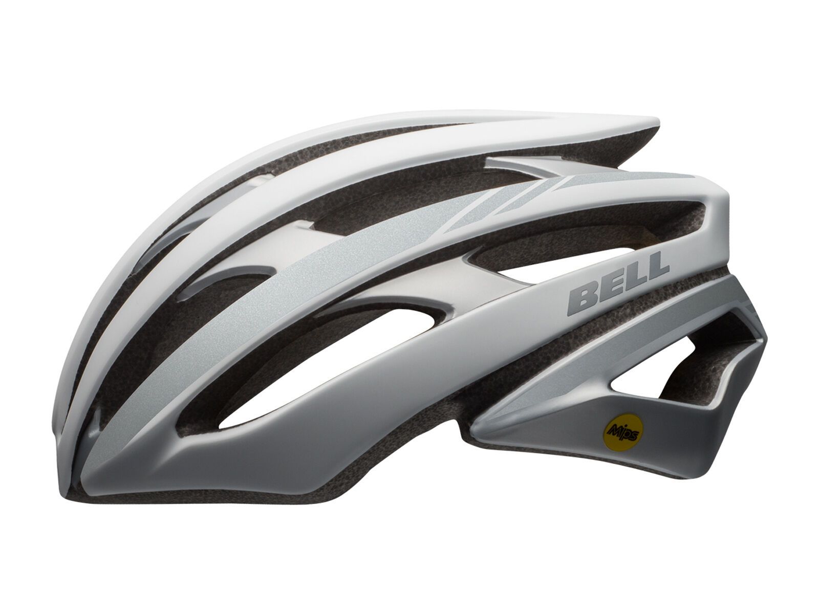 Bell Stratus MIPS, matte white/silver reflective - Bild 1