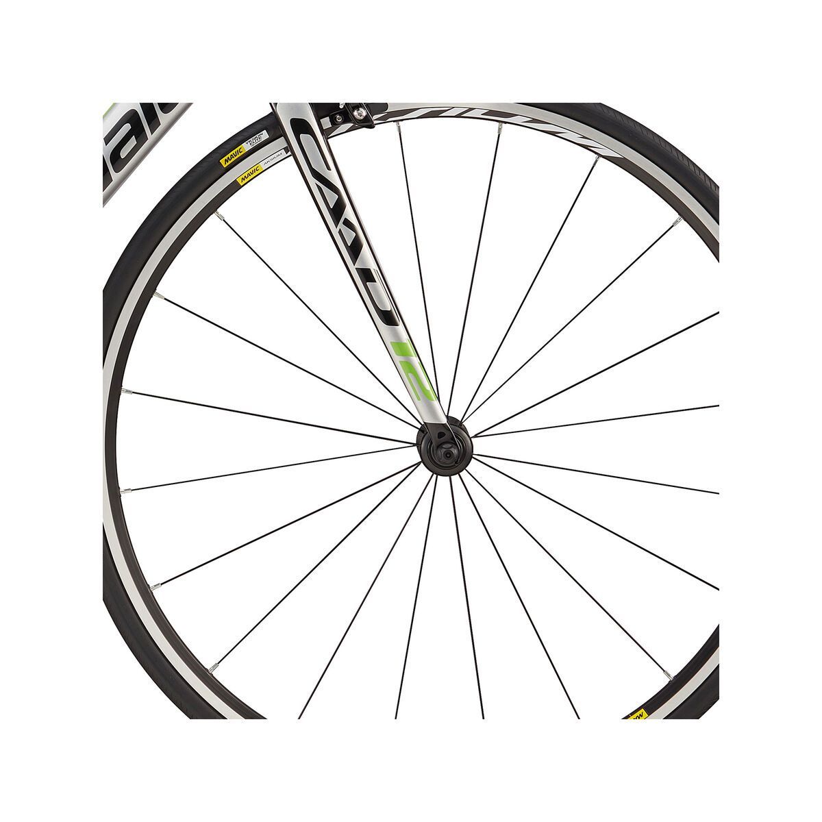 Cannondale CAAD12 105, fine silver w/ jet black and berzerker green, gloss - REP - Bild 2
