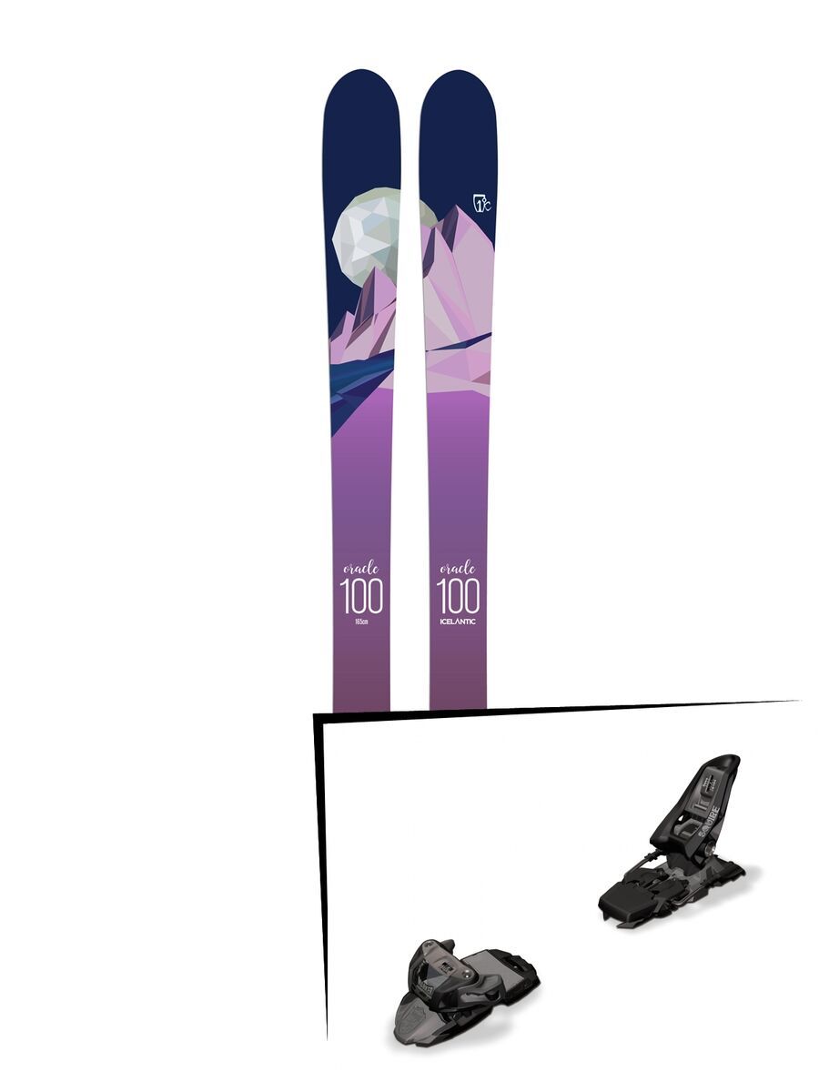 Set: Icelantic Oracle 100 2018 + Marker Squire 11 black anthracite - Bild 1