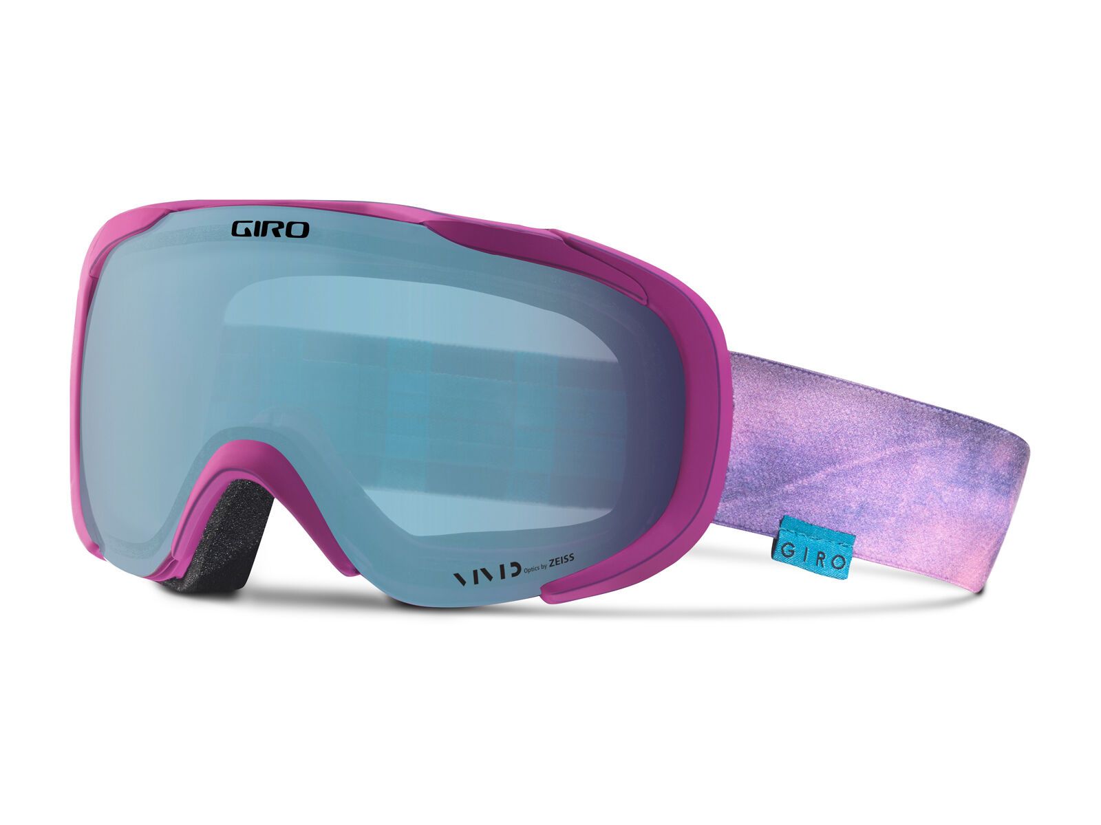 Giro Field, berry stonewashed /Lens: vivid royal - Bild 1