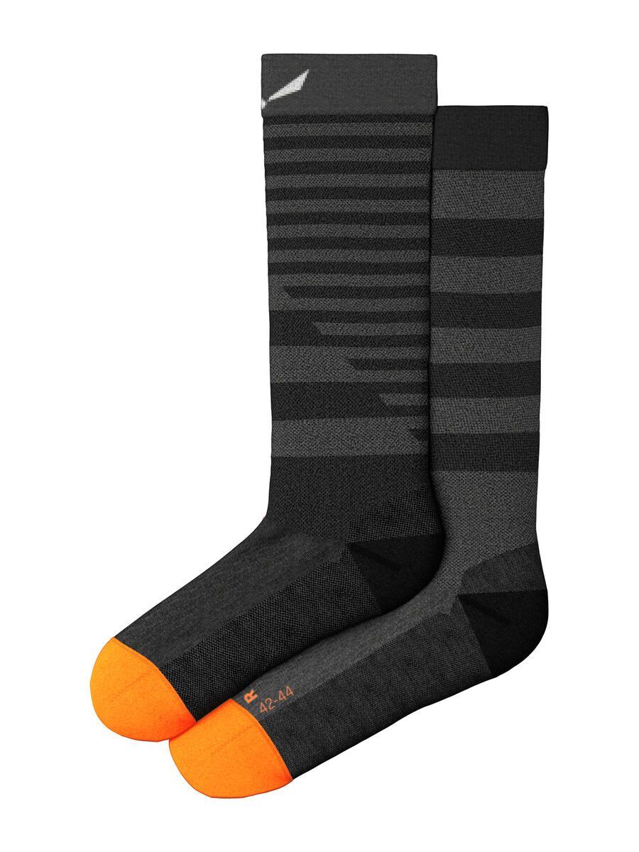 Salewa Fanes Hybrid Stripes Merino Socken Herren, medium grey melange - Bild 2