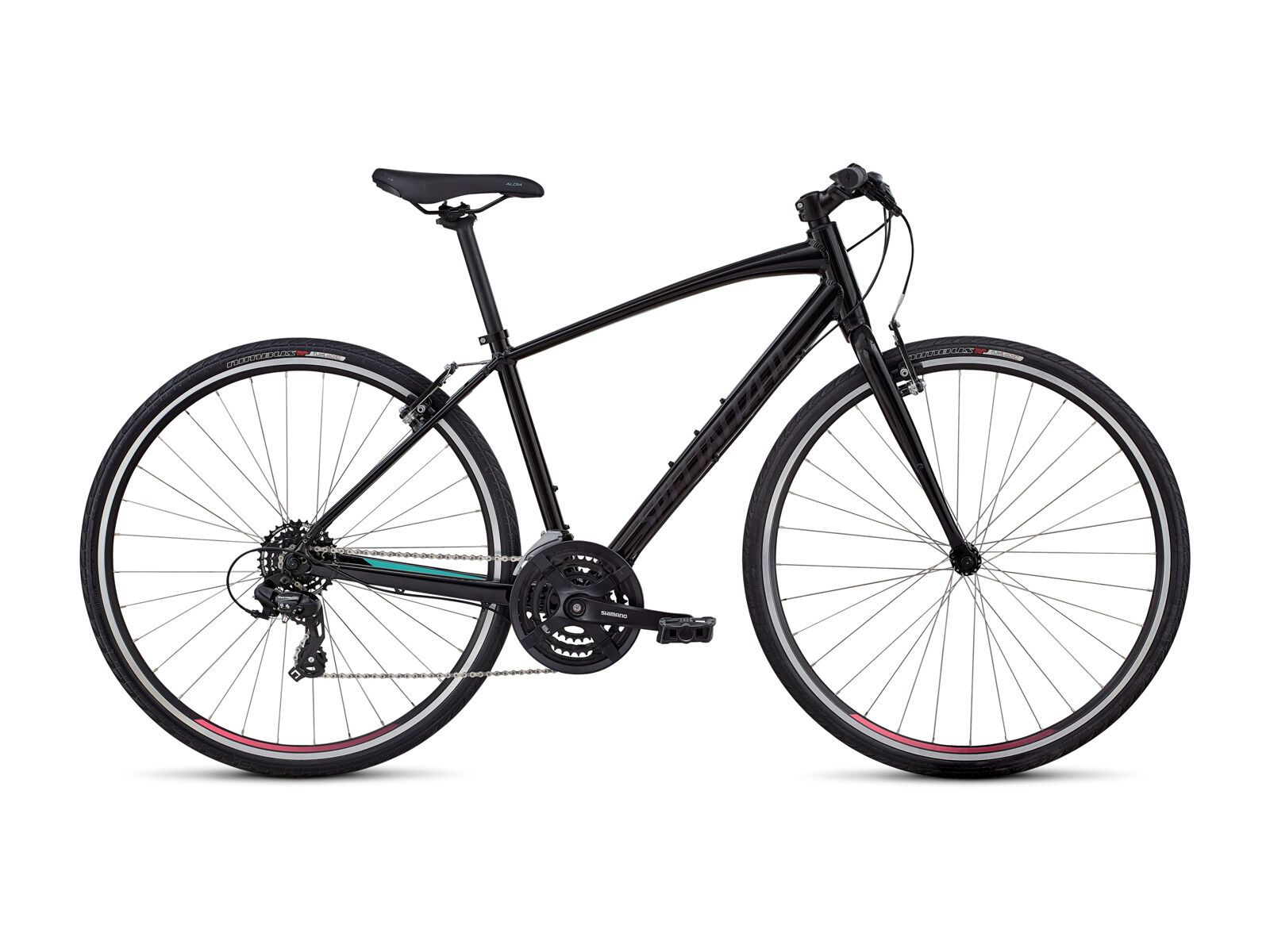 Specialized Women's Sirrus V-Brake, tarmac black/acid mint/acid pink - Bild 1