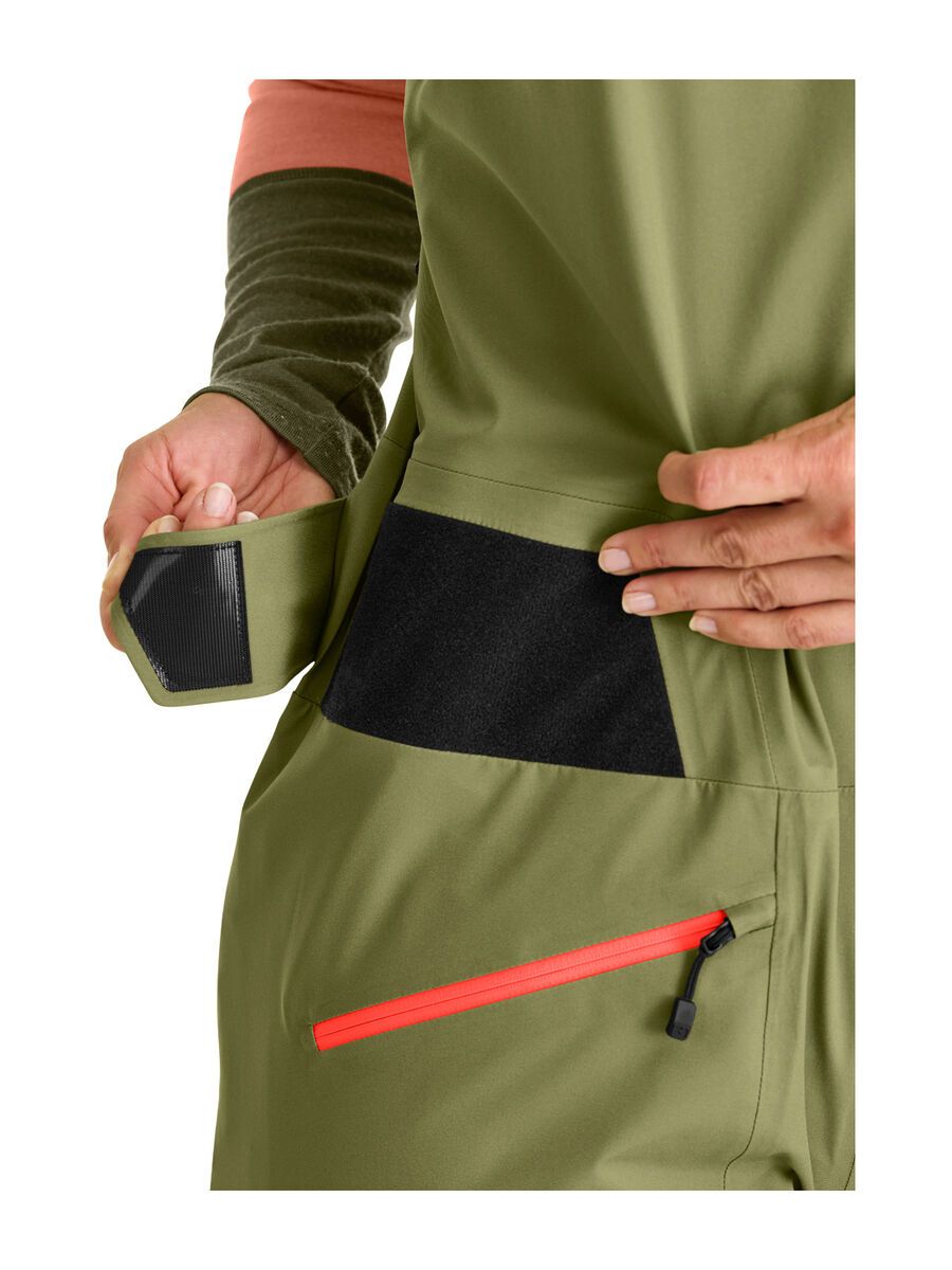 Ortovox 3L Deep Shell Bib Pants W, wild herbs - Bild 3