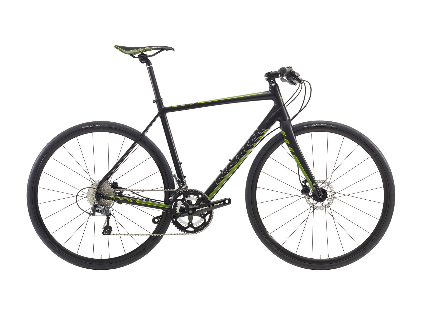 Kona Esatto Fast, matt black w/ silver, dark green & lime decals - Bild 1