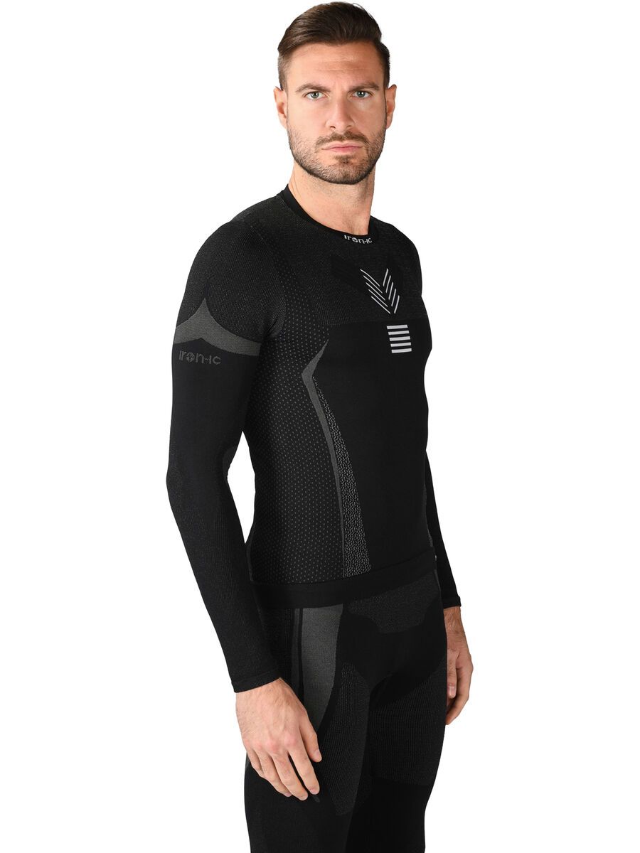 Iron-ic Long-Sleeve T-Shirt Performance 3DN Advance - Man, black - Bild 2
