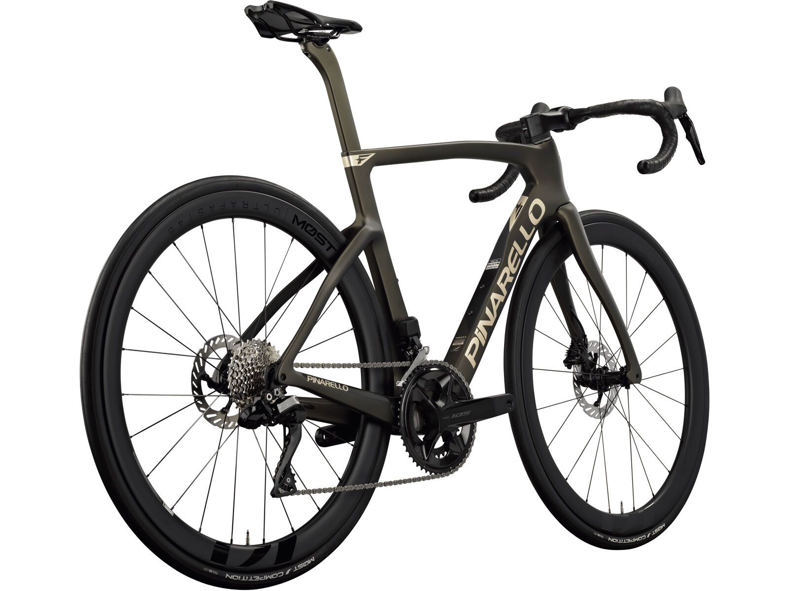 Pinarello F5 105 Di2 2x12 / MOST Fast 45 Carbon, bronze mirage - Bild 2