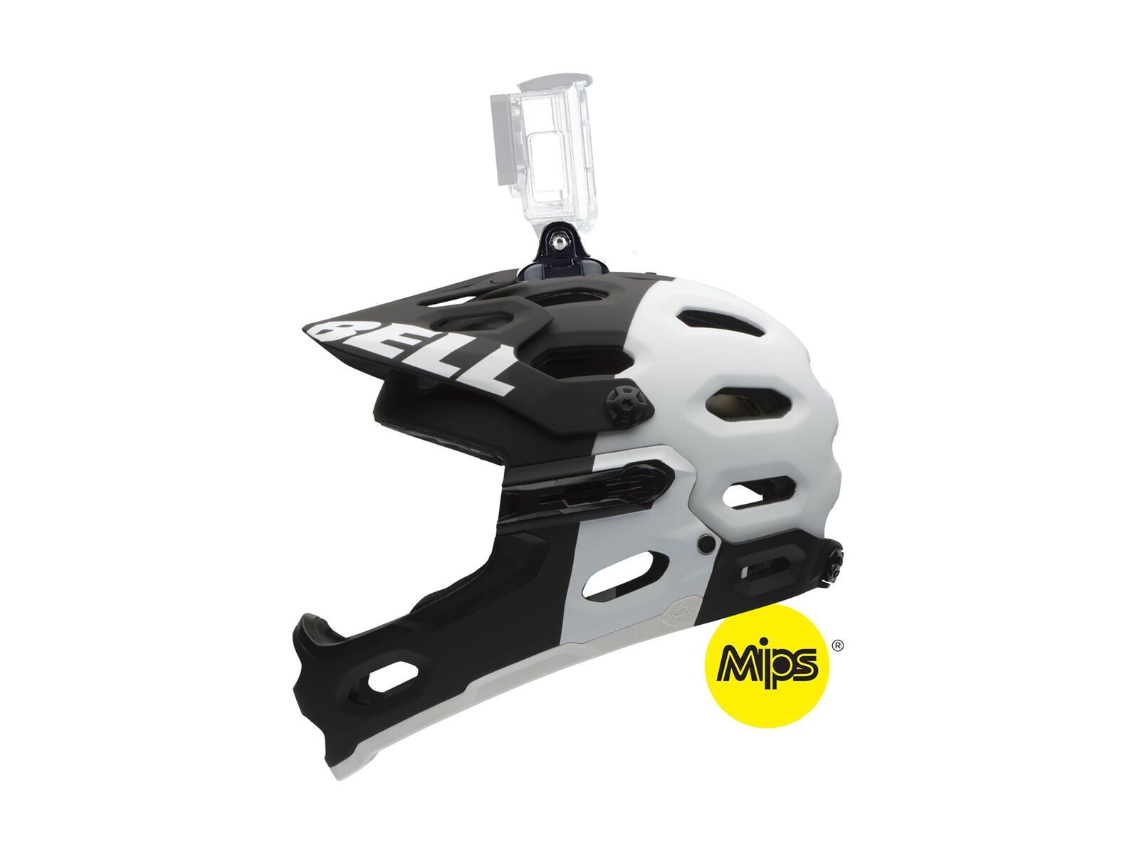 Bell Super 2R MIPS, matte black/white aggression - Bild 2