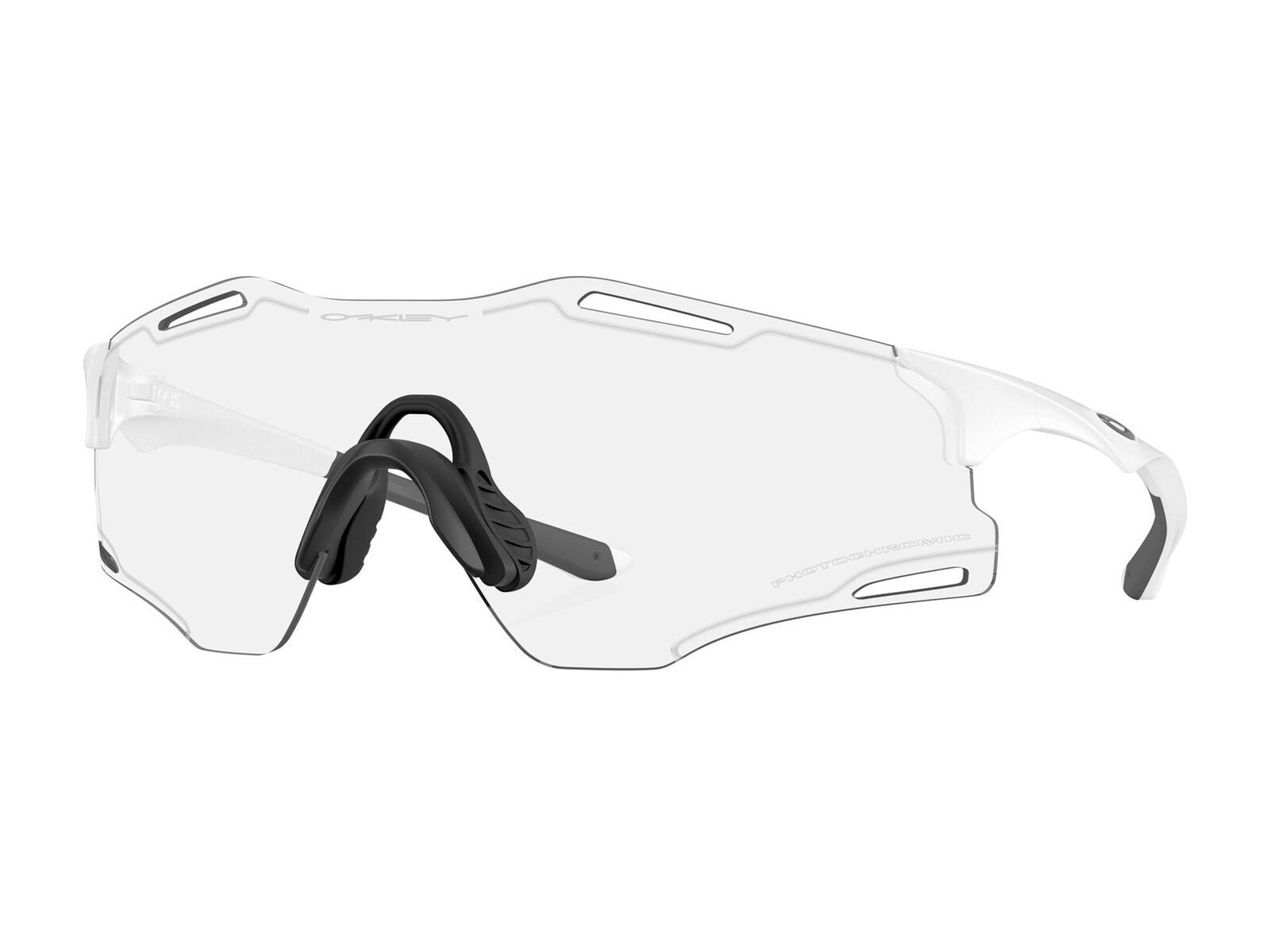 Oakley Cybr Zero Cyber Collection, Clear To Black Iridium Photochromic / matte white - Bild 1