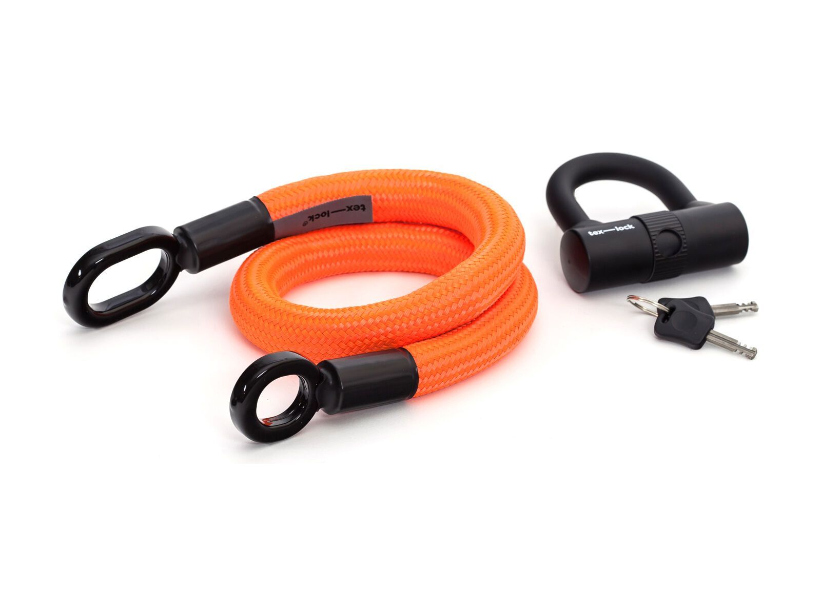 Tex-Lock Eyelet S 80 cm + U-Lock, orange - Bild 1