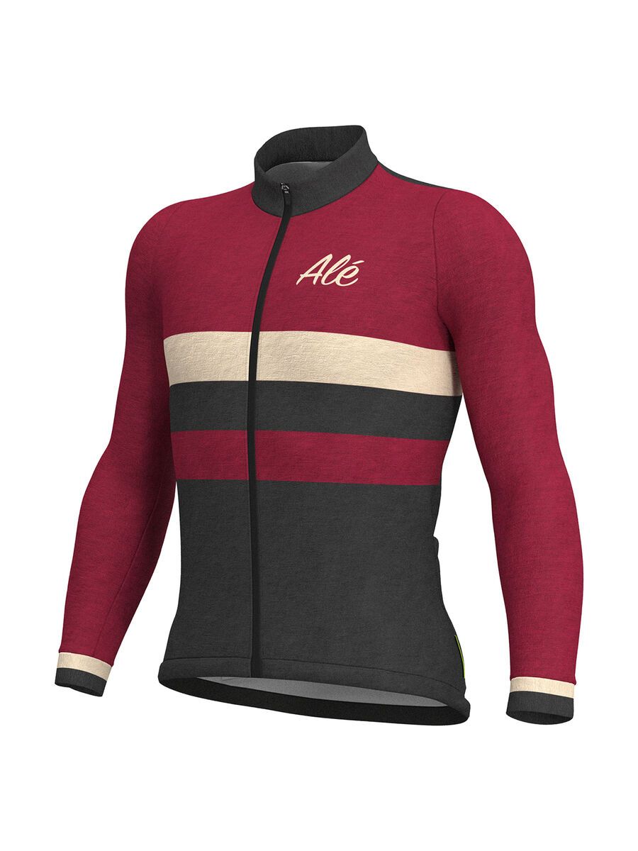 Ale Vintage LS Jersey, bordeaux - Bild 1