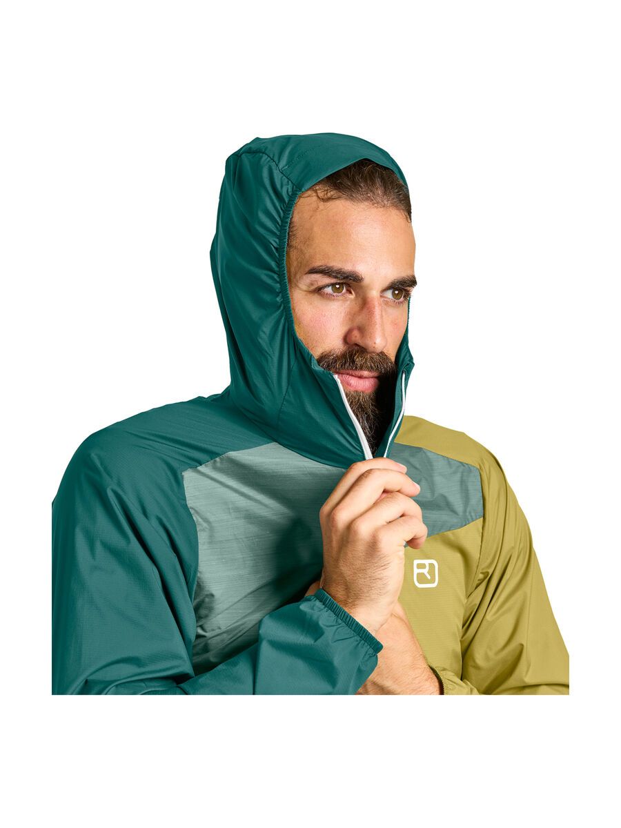 Ortovox Merino Protect Windbreaker Jacket M, arctic grey - Bild 4