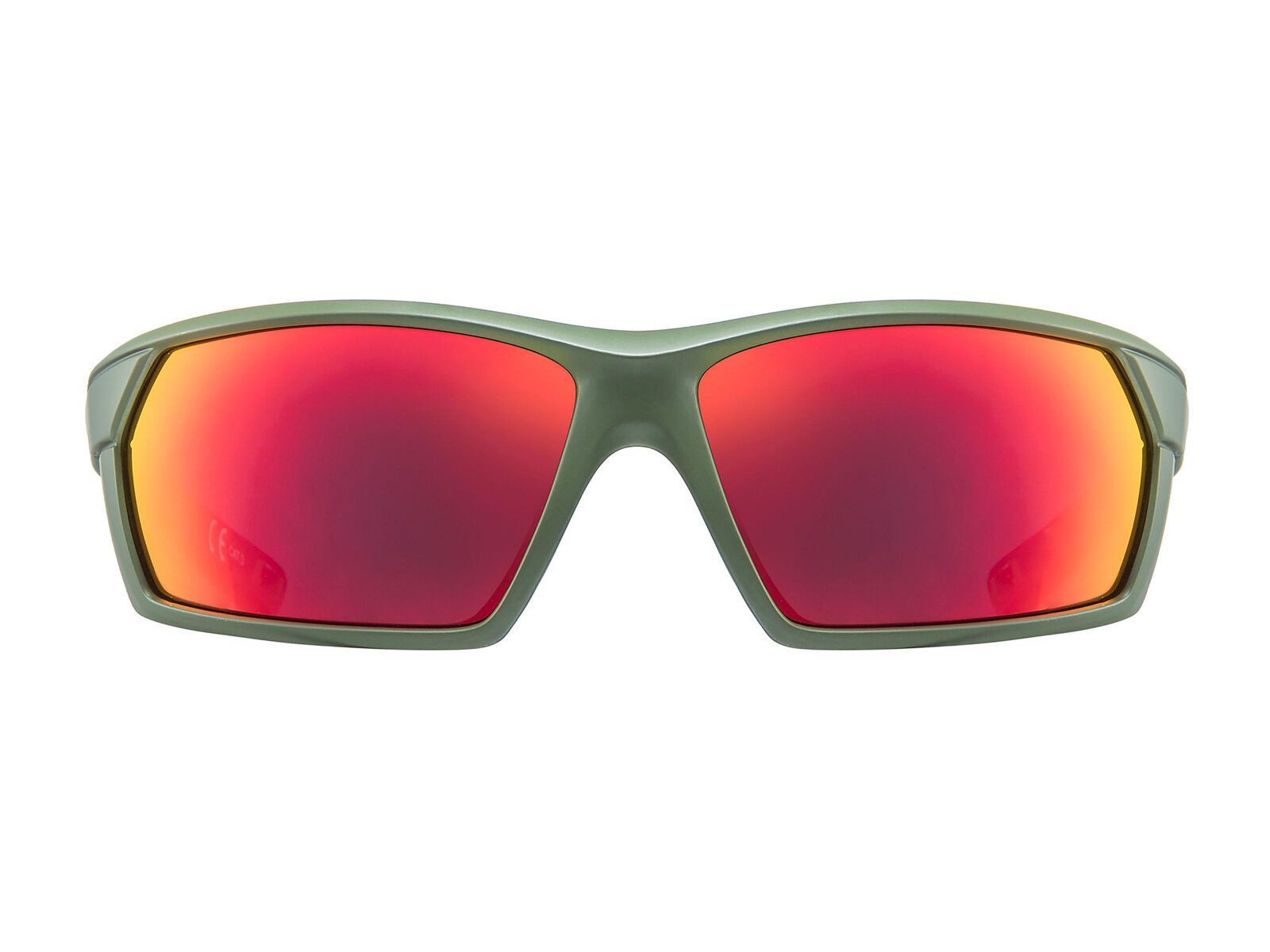 uvex sportstyle 225, olive green mat/Lens: mirror red - Bild 3