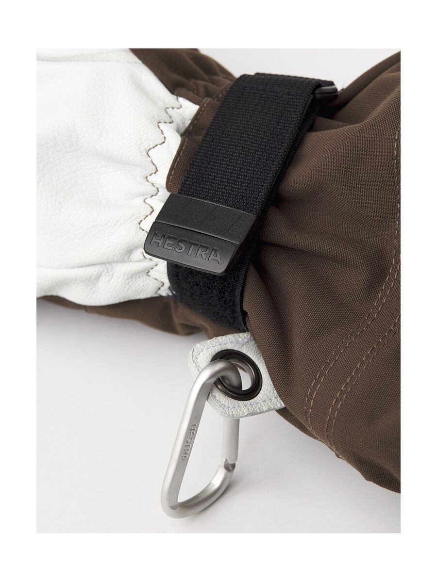 Hestra Army Leather Heli Ski 5 Finger, espresso - Bild 4