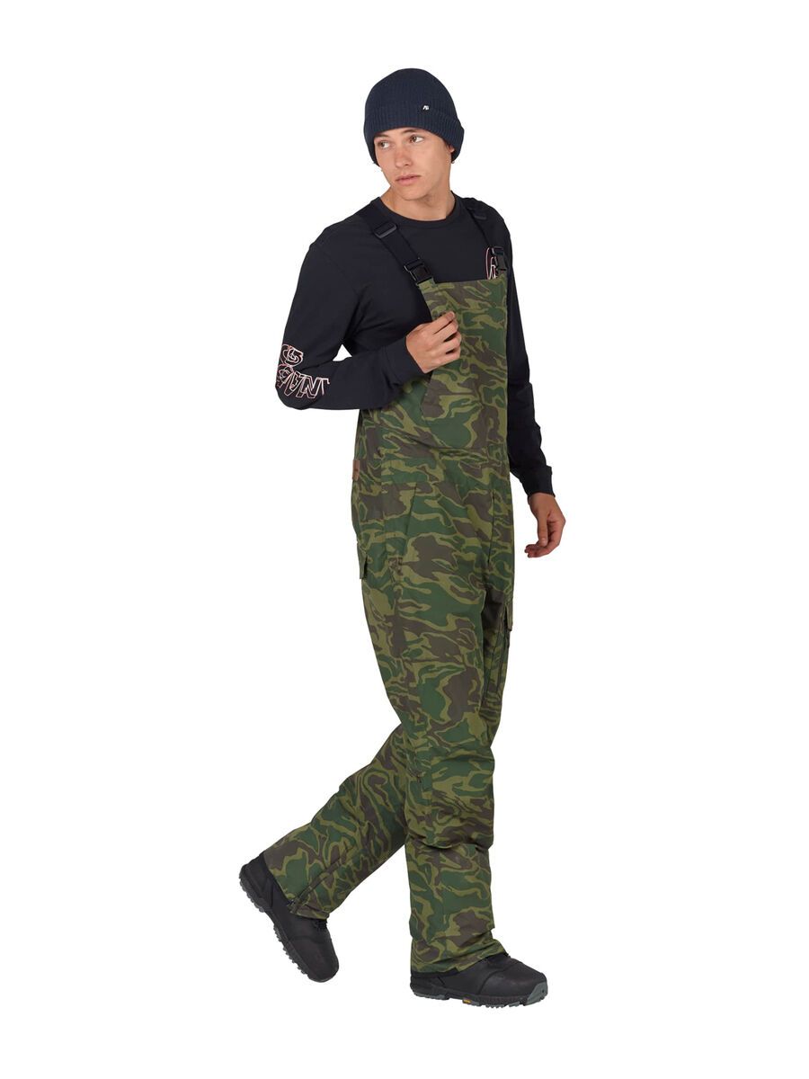 Analog Breakneck Bib Pant, rifle green noodle camo - Bild 4
