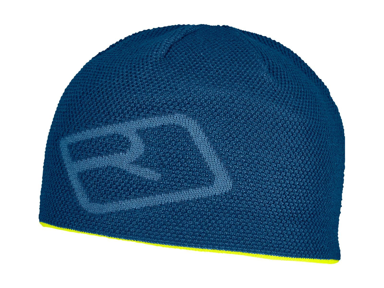 Ortovox Merino Logo Knit Beanie, petrol blue - Bild 1