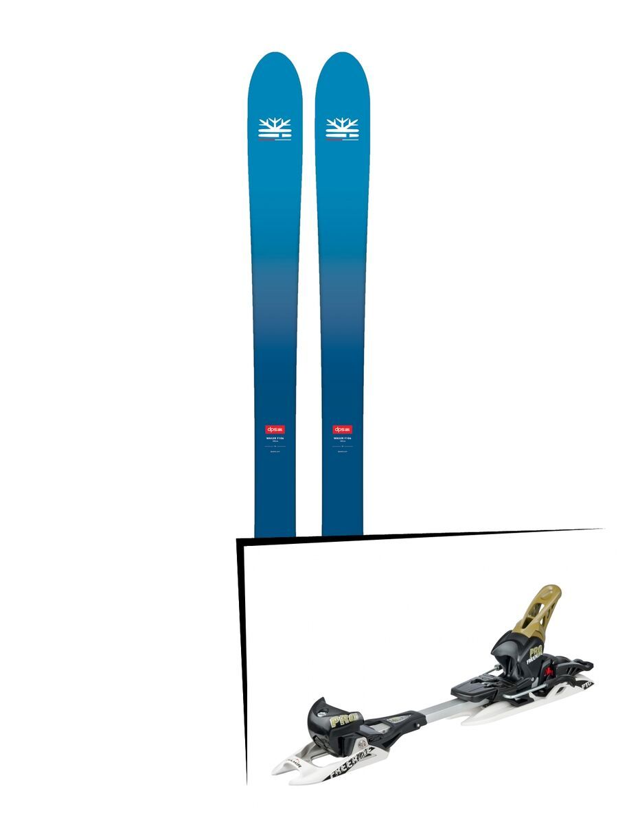 Set: DPS Skis Wailer F106 Foundation 2018 + Fritschi Diamir Freeride Pro schwarz-olive - Bild 1