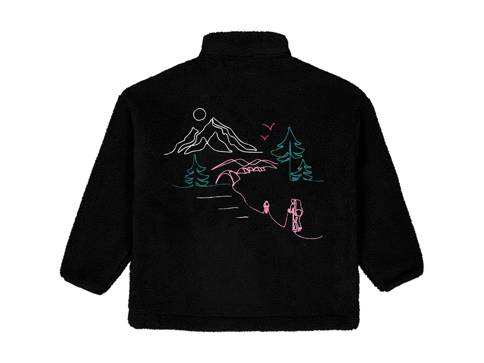 Picture Nyss Embro Zip Fleece, black - Bild 2