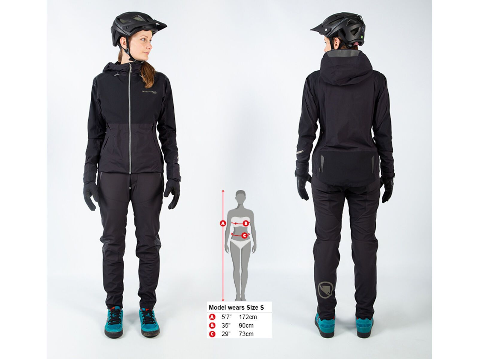 Endura Damen MT500 Wasserdichte Jacke, schwarz - Bild 10