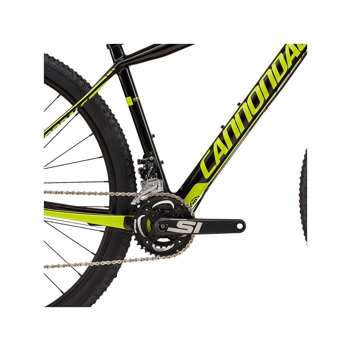 Cannondale F-Si Carbon 4 27.5, jet black w/ neon spring, gloss - BLK - Bild 3