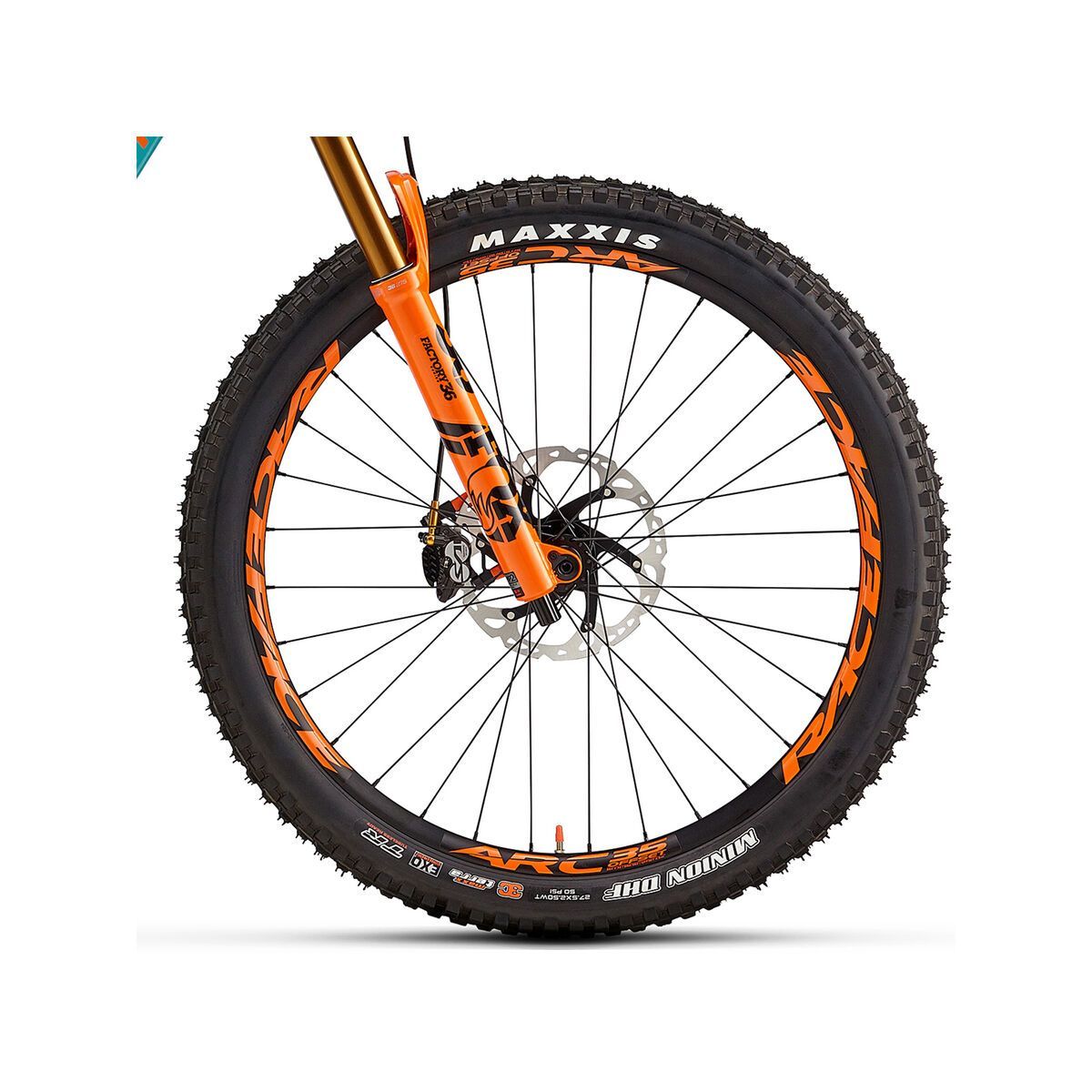 Rocky Mountain Altitude Powerplay Carbon 90 Rally Edition, billy ocean/black in black/fox racing orange - Bild 4