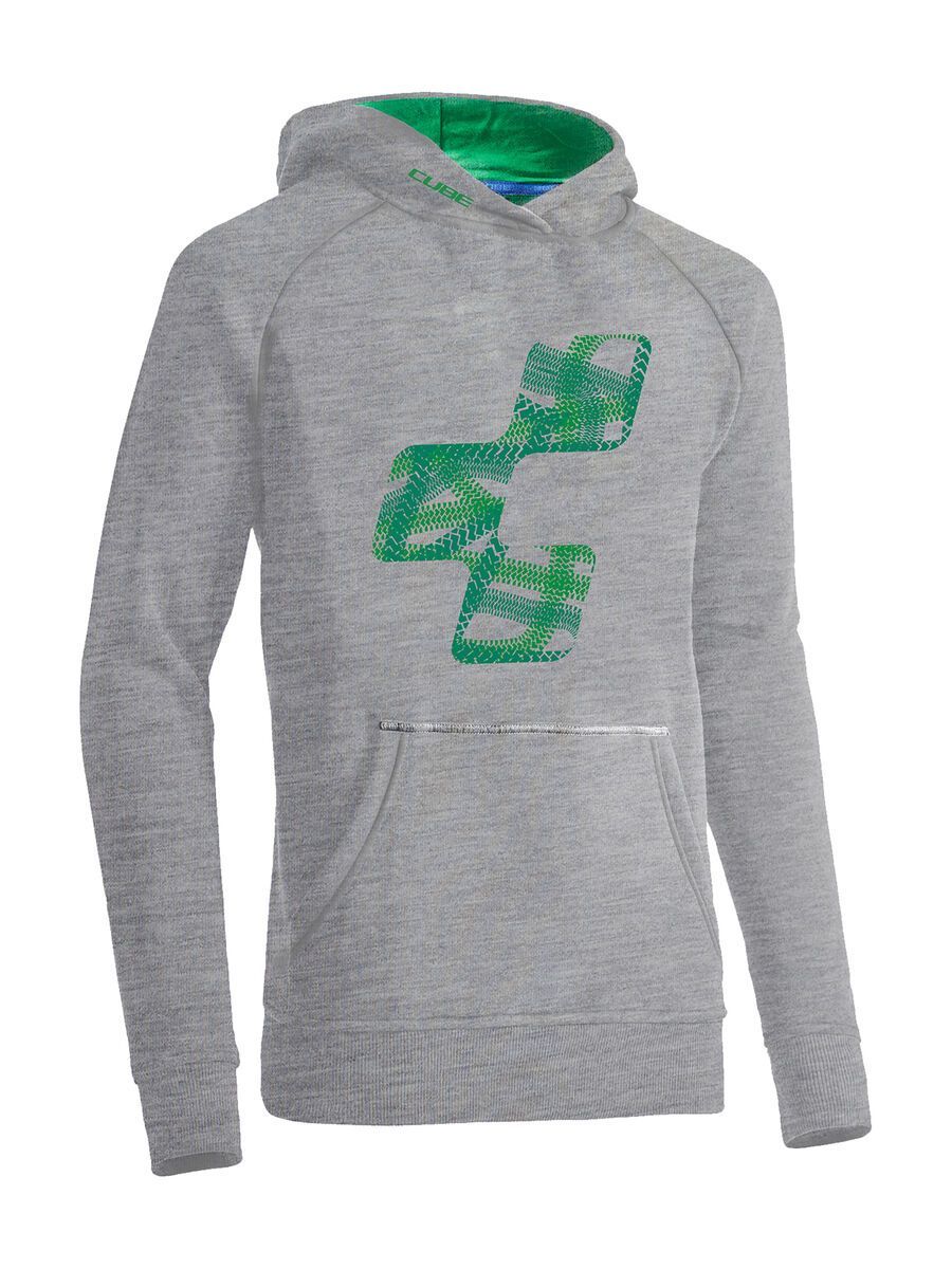 Cube Junior Hoody Icon, grey´n´green - Bild 1