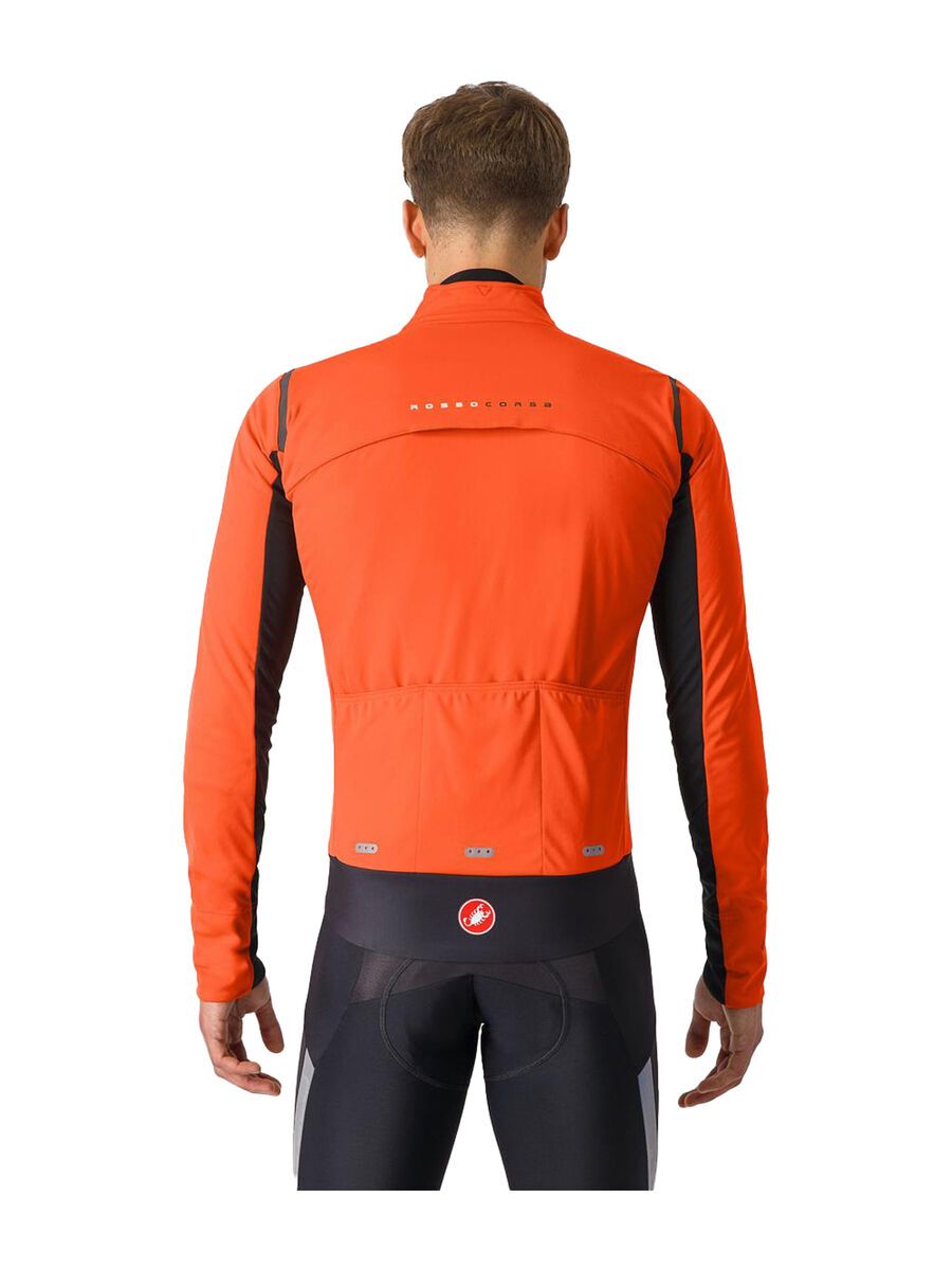 Castelli Alpha Doppio RoS Jacket, brilliant orange/black reflex - Bild 2